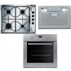 Pachet Whirlpool cuptor electric AKP 212 IX + plita gaz AKM 260 IX + hota AKR 606 GY Pachet Whirlpool cuptor electric AKP 212 IX + plita gaz AKM 260 IX + hota AKR 606 GY